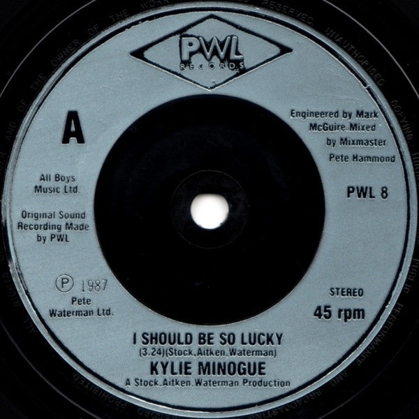 Kylie Minogue - I Should Be So Lucky - Used Vinyl Record 7" image 7