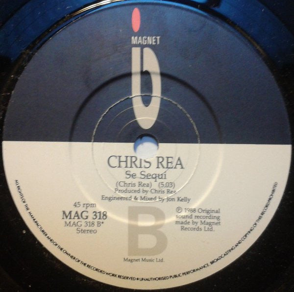 Chris Rea - Que Sera - Used Vinyl Record 7" image 8