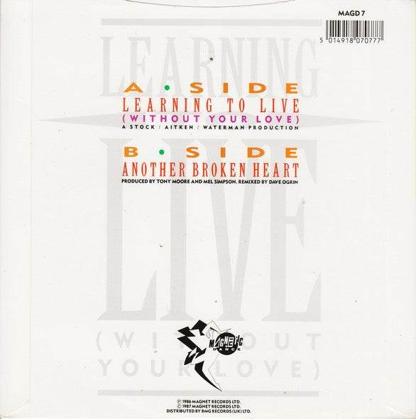 O'Chi Brown - Learning To Live (Without Your Love) - Used Vinyl Recor image 2