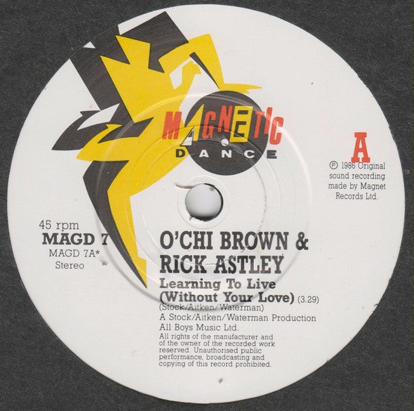 O'Chi Brown - Learning To Live (Without Your Love) - Used Vinyl Recor image 3