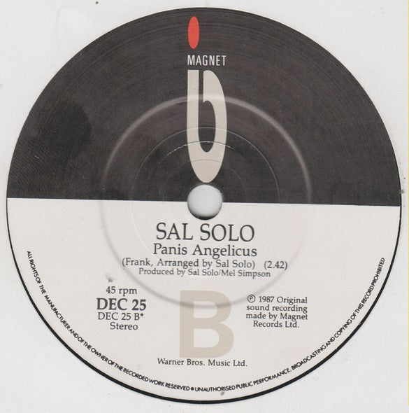 Sal Solo - Adoramus Te - Used Vinyl Record 7" image 4