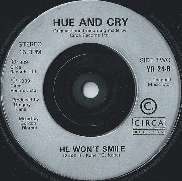 Hue & Cry - Looking For Linda - Used Vinyl Record 7" image 3
