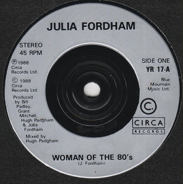 Julia Fordham - Woman Of The 80's - Used Vinyl Record 7" image 7