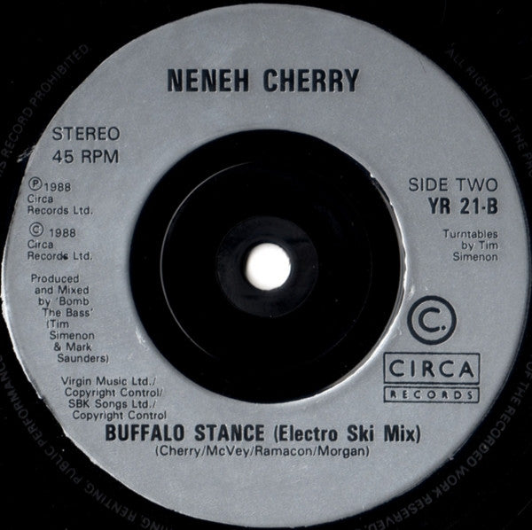 Neneh Cherry - Buffalo Stance - Used Vinyl Record 7" image 4