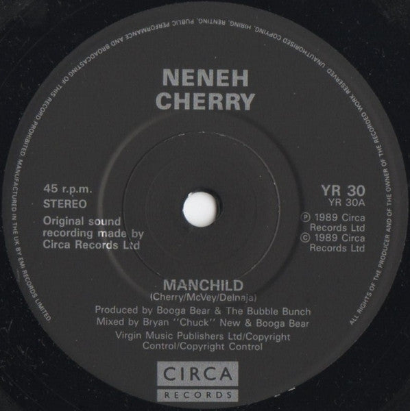Neneh Cherry - Manchild - Used Vinyl Record 7" image 3
