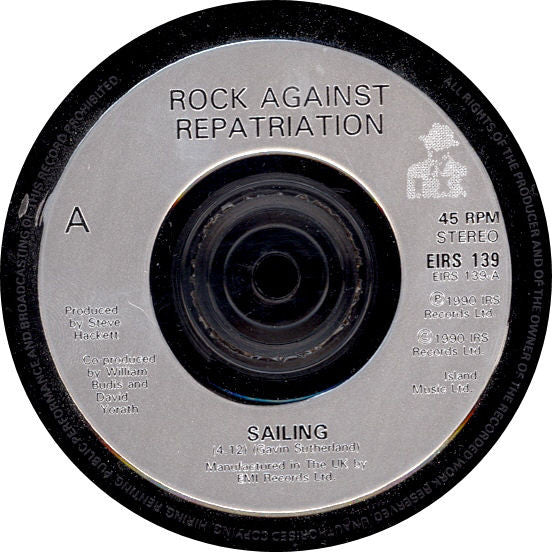 Rock Against Repatri - Sailing - Used Vinyl Record 7" image 3
