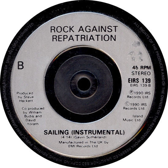 Rock Against Repatri - Sailing - Used Vinyl Record 7" image 4