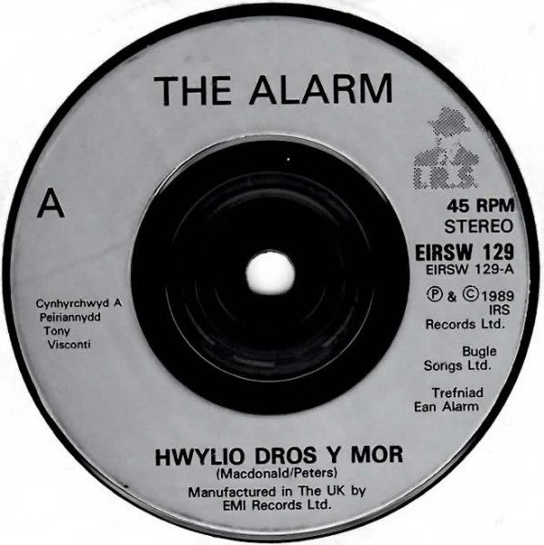 Alarm - Hwylio Dros Y Mor / Y Graig - Used Vinyl Record 7" image 3