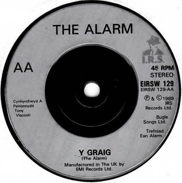 Alarm - Hwylio Dros Y Mor / Y Graig - Used Vinyl Record 7" image 4