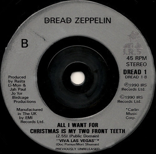 Dread Zeppelin - Your Time Is Gonna Come - Used Vinyl Record 7" image 4