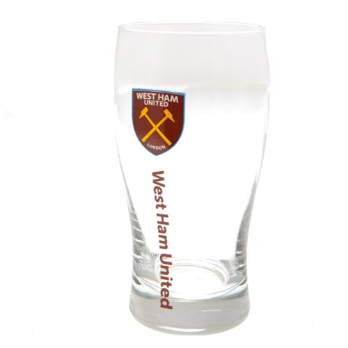 West Ham United FC - Tulip Pint Glass - Pint Glasses & Tumblers image 3