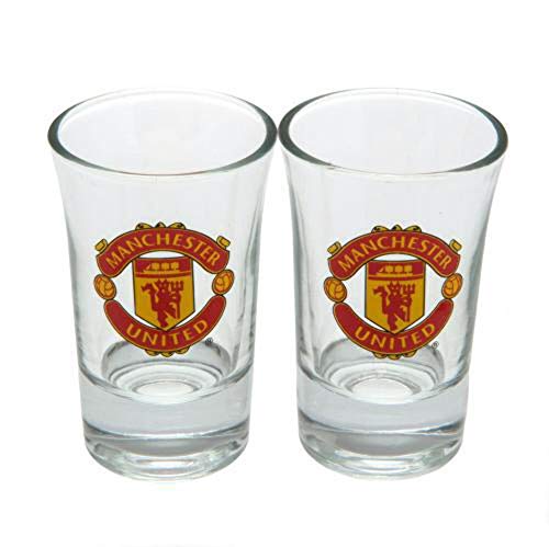 Manchester United FC - 2pk Shot Glass Set - Glassware image 2