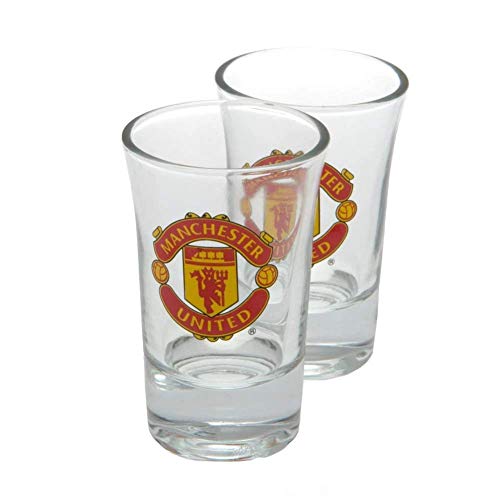 Manchester United FC - 2pk Shot Glass Set - Glassware image 3