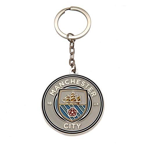 Manchester City FC - Keyring - keyrings - Keyring - Approx 45mm x 45mm image 2