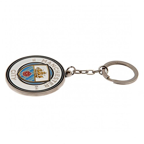 Manchester City FC - Keyring - keyrings - Keyring - Approx 45mm x 45mm image 3