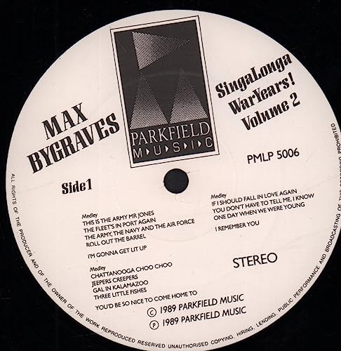 Max Bygraves - SingaLongaWarYears! Volume 2 - Used Vinyl Record image 3