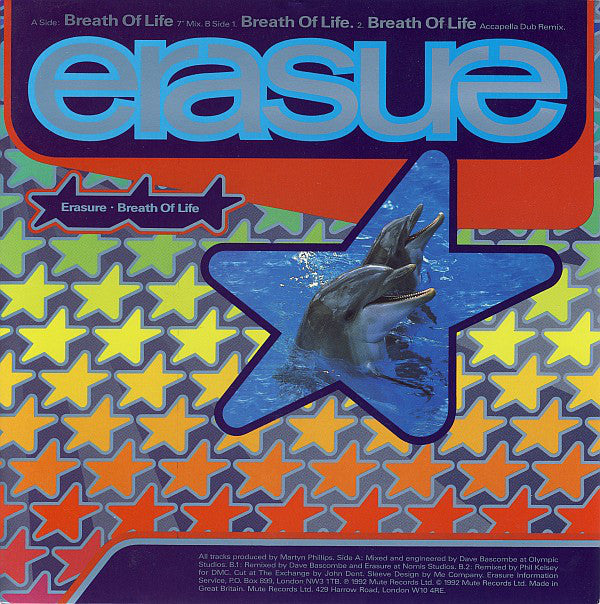 Erasure - Breath Of Life - Used Vinyl Record 7" image 1