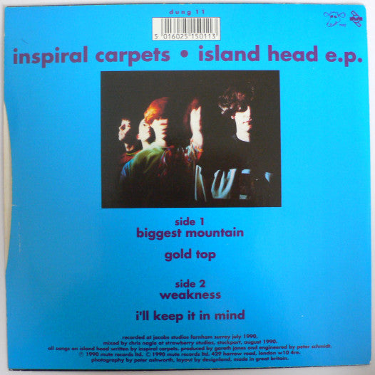 Inspiral Carpets - Island Head E.P. - Used Vinyl Record 7" image 2
