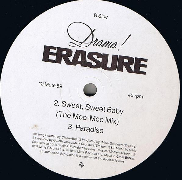 Erasure - Drama! - Used Vinyl Record 12" image 4