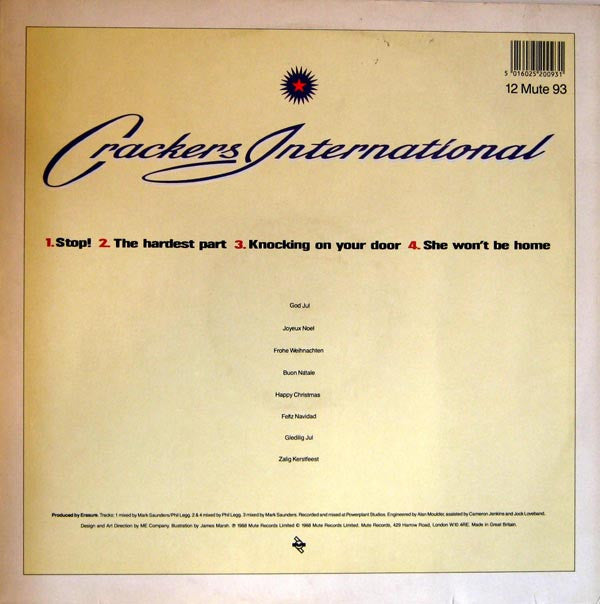 Erasure - Crackers International - Used Vinyl Record 12" image 2