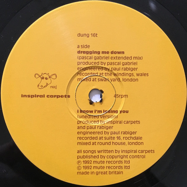 Inspiral Carpets - Dragging Me Down - Used Vinyl Record 12" image 3