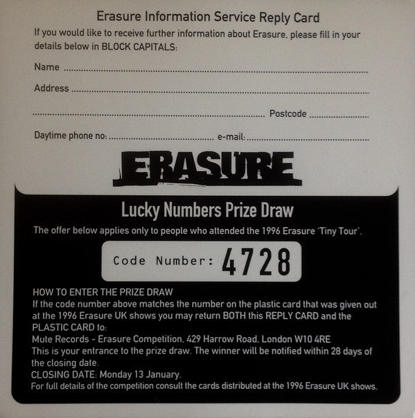 Erasure - In My Arms - Used CD image 10