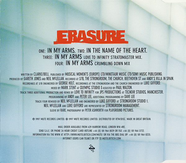 Erasure - In My Arms - Used CD image 3