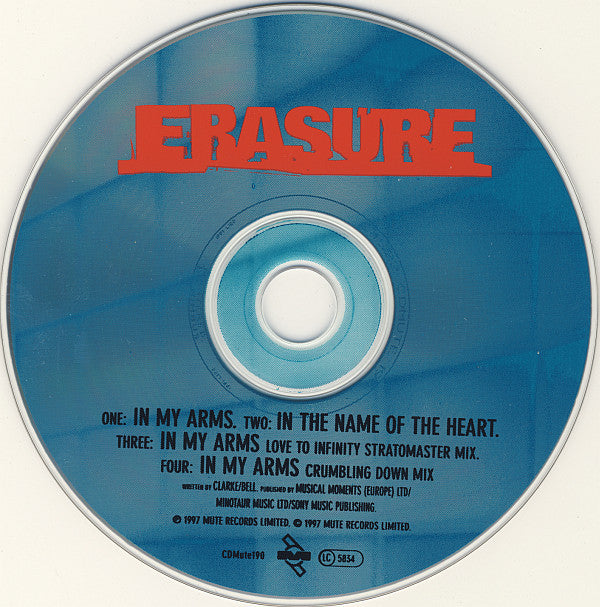 Erasure - In My Arms - Used CD image 9