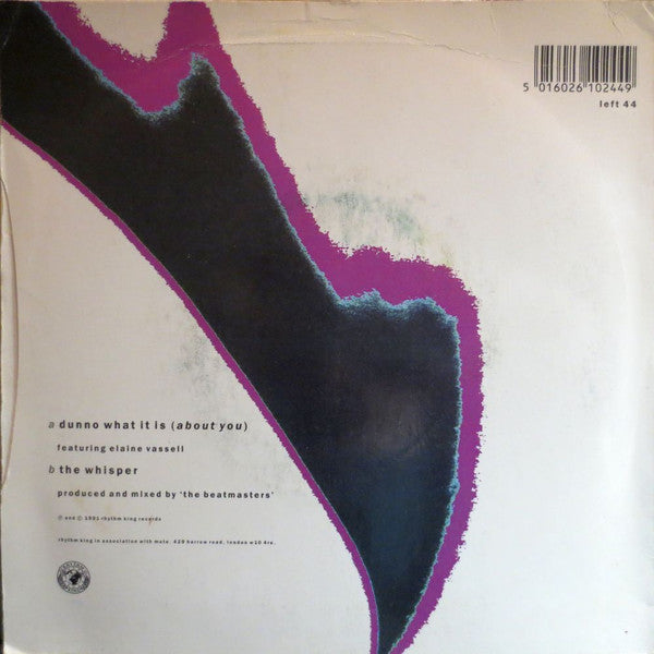 Beatmasters - Dunno What It Is (About You) - Used Vinyl Record 7" image 2