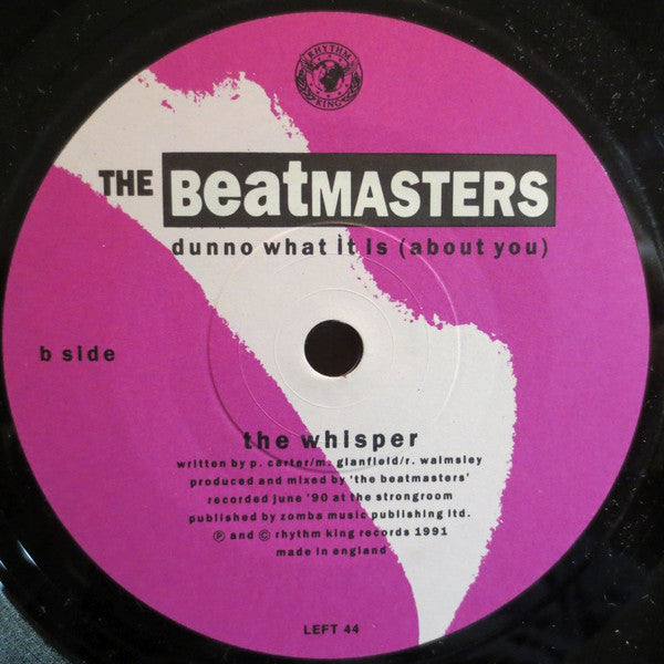 Beatmasters - Dunno What It Is (About You) - Used Vinyl Record 7" image 7