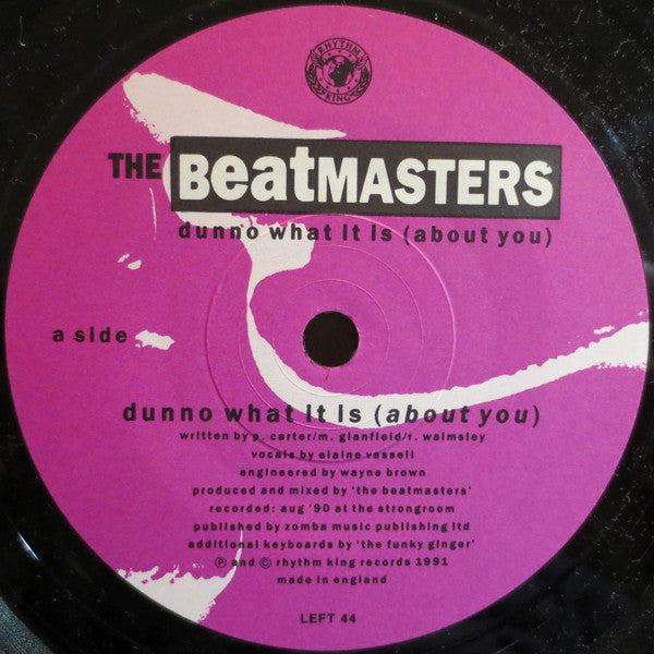 Beatmasters - Dunno What It Is (About You) - Used Vinyl Record 7" image 8