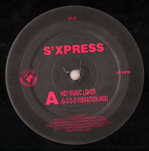S'Express - Hey Music Lover - Used Vinyl Record 12" image 3