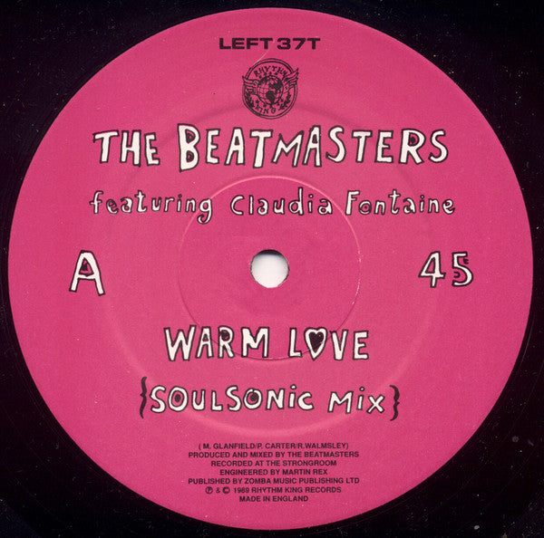 Beatmasters - Warm Love - Used Vinyl Record 12" image 3