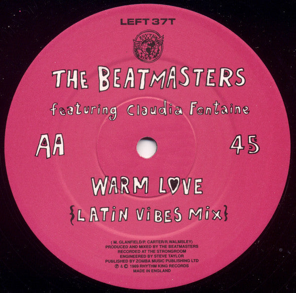 Beatmasters - Warm Love - Used Vinyl Record 12" image 4