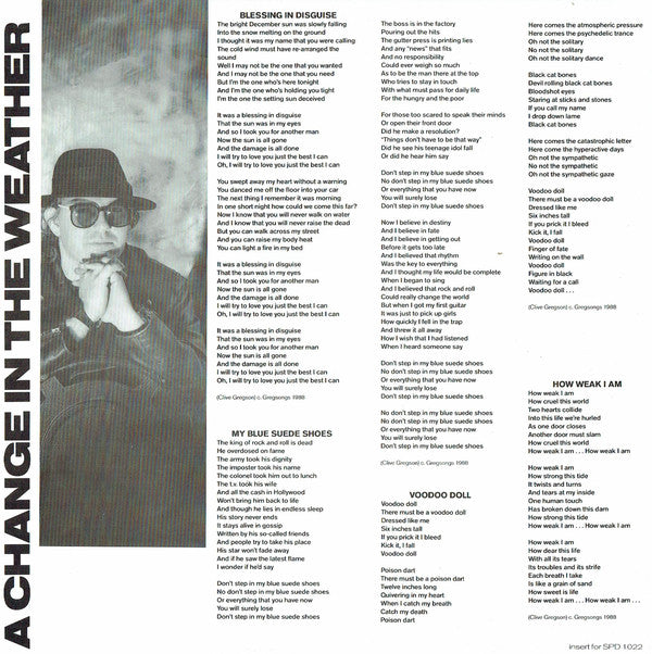 Clive Gregson And Ch - A Change In The Weather - Used Vinyl Record image 5