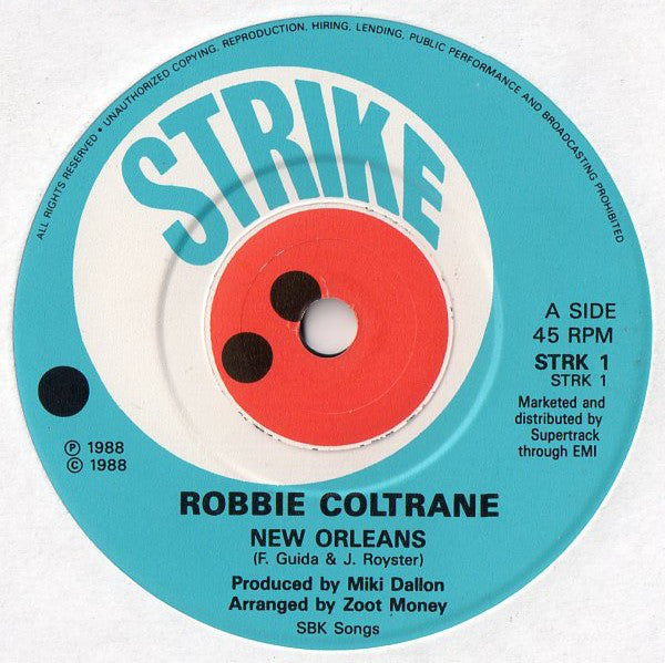 Robbie Coltrane - New Orleans - Used Vinyl Record 7" image 3