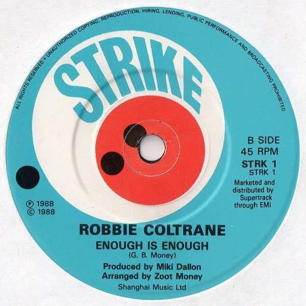 Robbie Coltrane - New Orleans - Used Vinyl Record 7" image 4