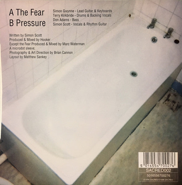Hooker - Fear - Used Vinyl Record 7" image 2