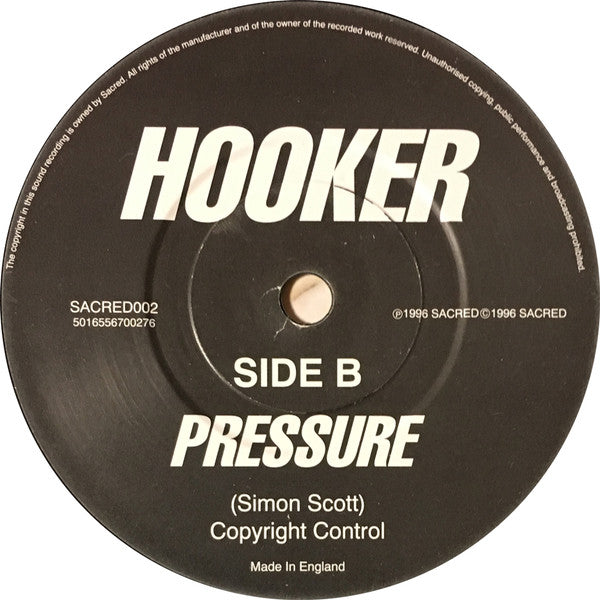 Hooker - Fear - Used Vinyl Record 7" image 4