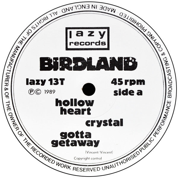 Birdland - Hollow Heart - Used Vinyl Record 12" image 2
