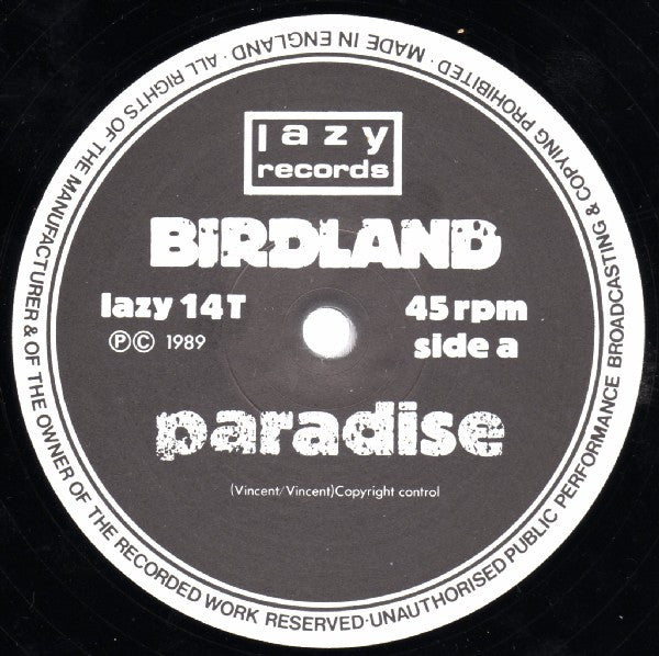 Birdland - Paradise - Used Vinyl Record 12" image 3