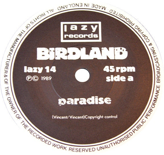 Birdland - Paradise - Used Vinyl Record 7" image 3