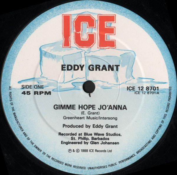 Eddy Grant - Gimme Hope Jo'Anna - Used Vinyl Record 12" image 3