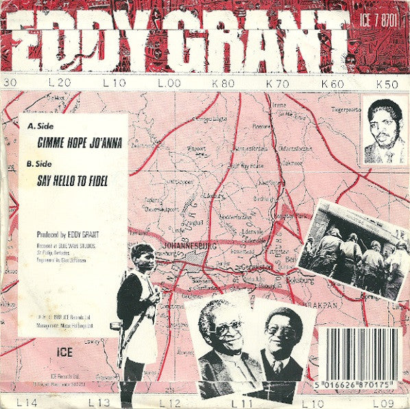 Eddy Grant - Gimme Hope Jo'Anna - Used Vinyl Record 7" image 2