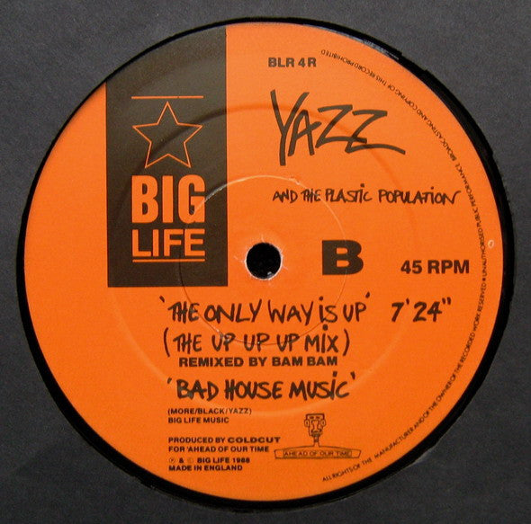 Yazz - Only Way Is Up (The Bam Bam Remixes) - Used Vinyl Record 12" image 4