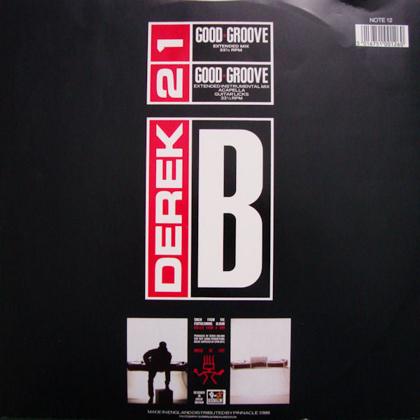 Derek B - Good Groove - Used Vinyl Record 12" image 6