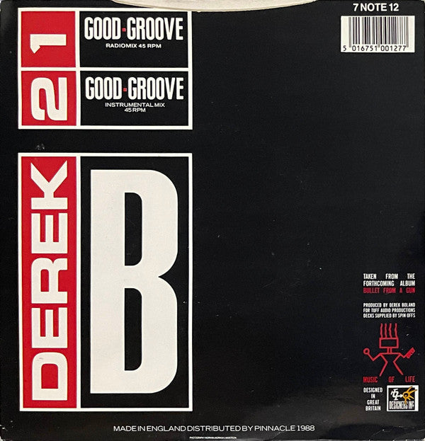 Derek B - Good Groove - Used Vinyl Record 7" image 6