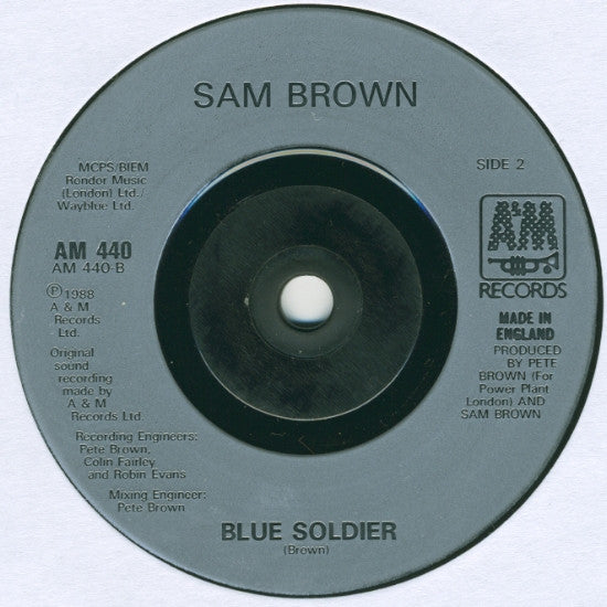 Sam Brown - Stop! - Used Vinyl Record 7" image 4
