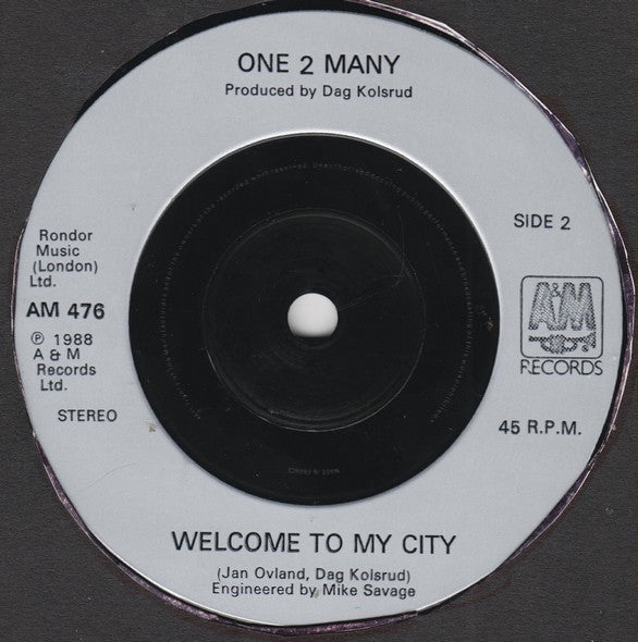 One 2 Many - Downtown - Used Vinyl Record 7" image 8