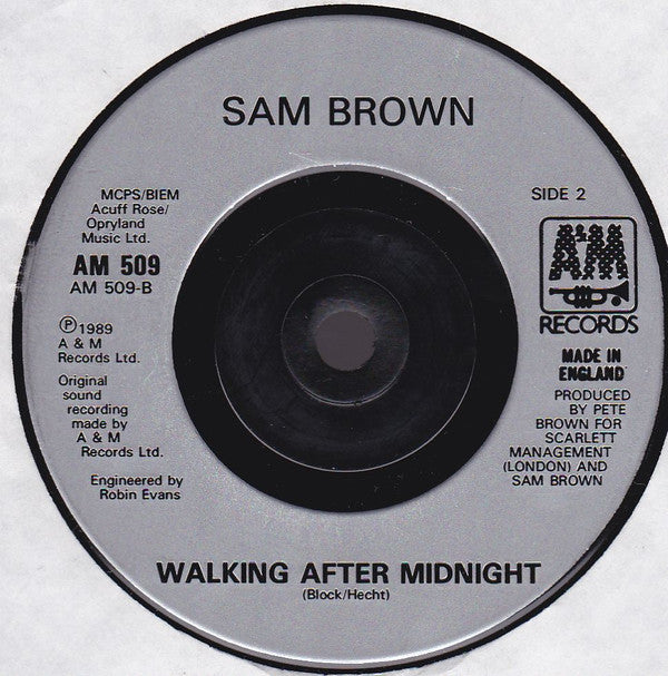 Sam Brown - Can I Get A Witness - Used Vinyl Record 7" image 4